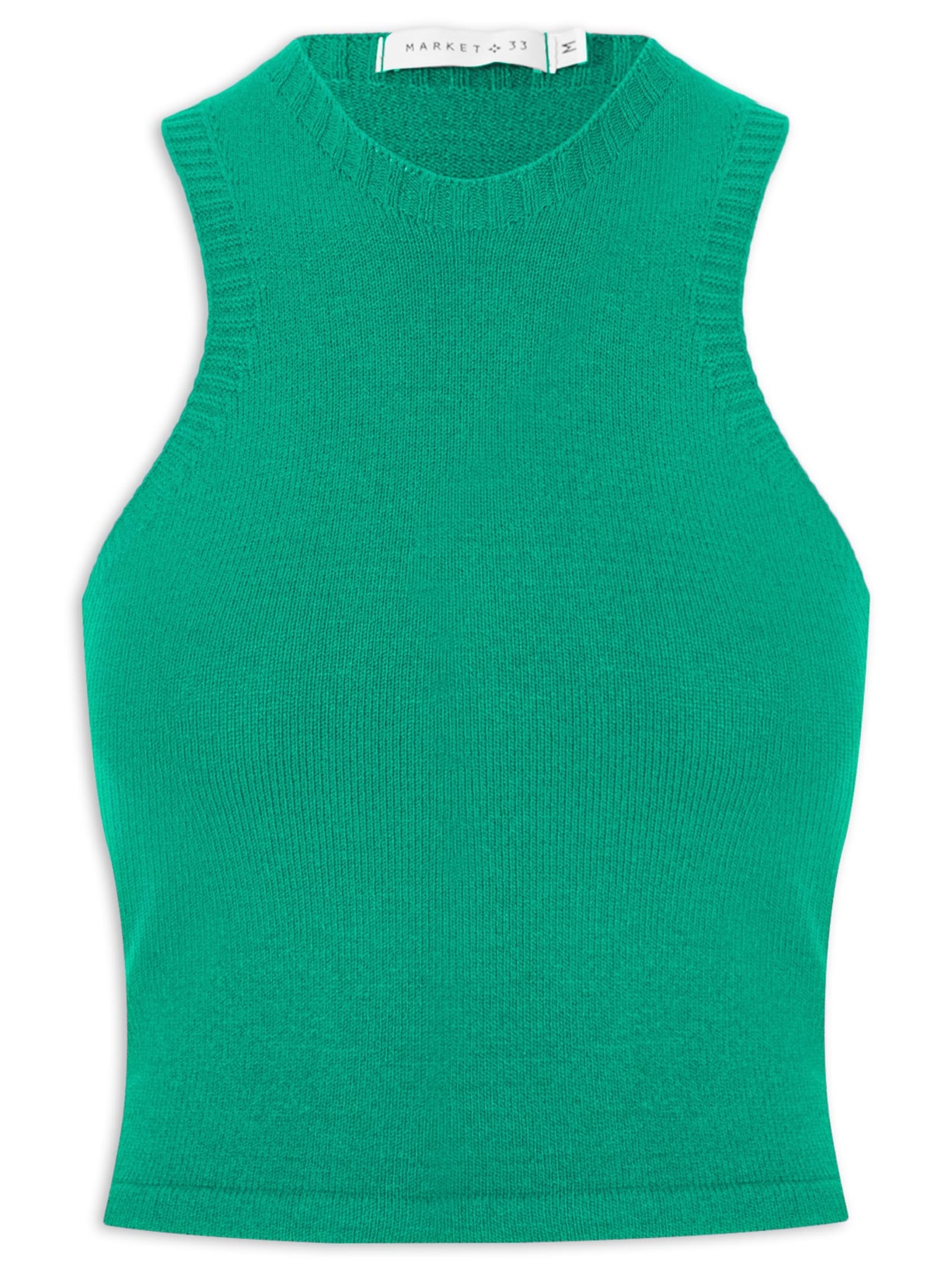 Regata Feminina Em Tricot - Verde