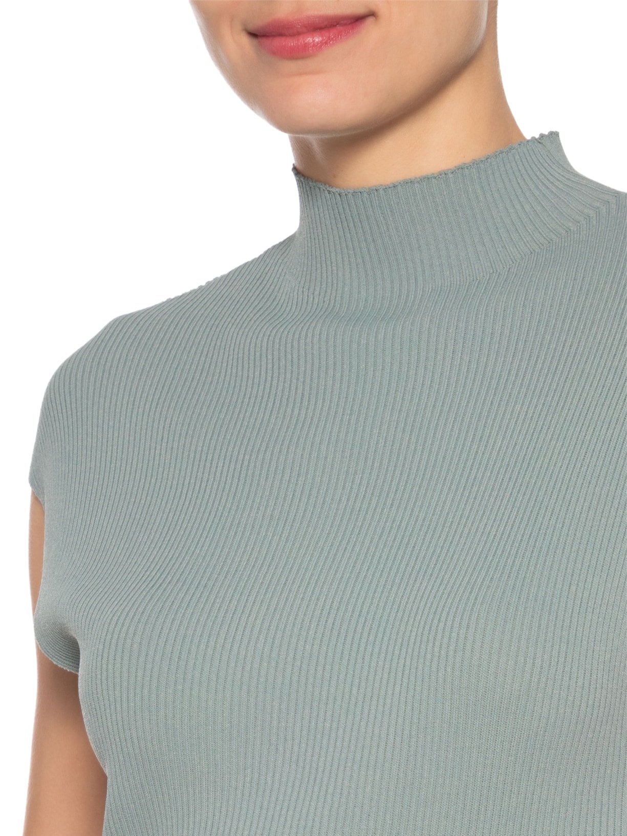 Regata Feminina Em Tricot Verde Market 33