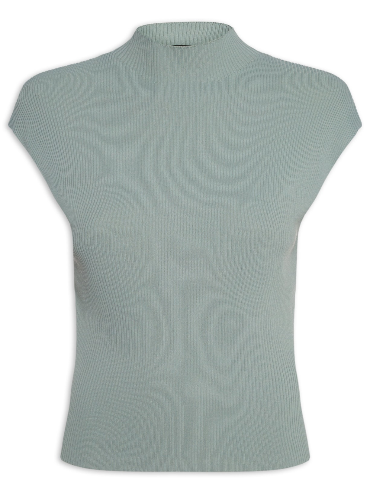 Regata Feminina Em Tricot - Verde