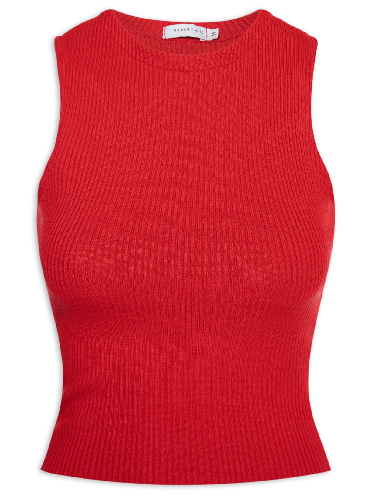 Regata Feminina Em Tricot - Vermelho