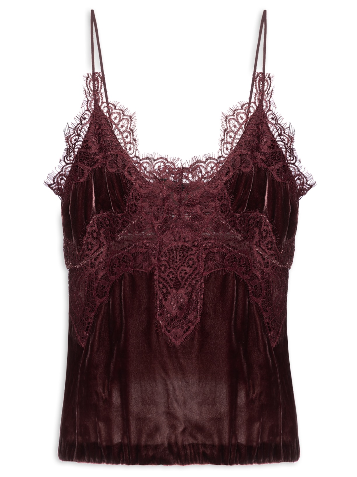 Regata Feminina Em Veludo Roxo Animale