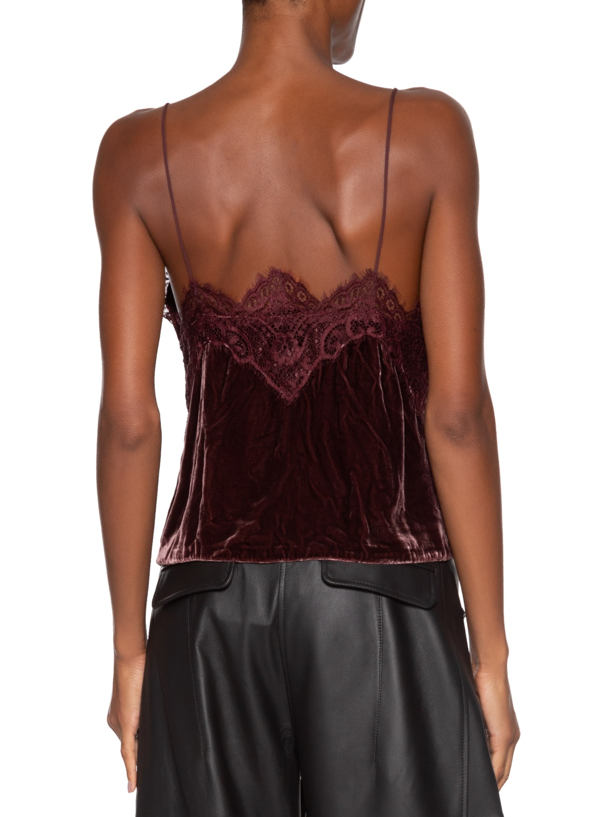 Regata Feminina Em Veludo Roxo Animale