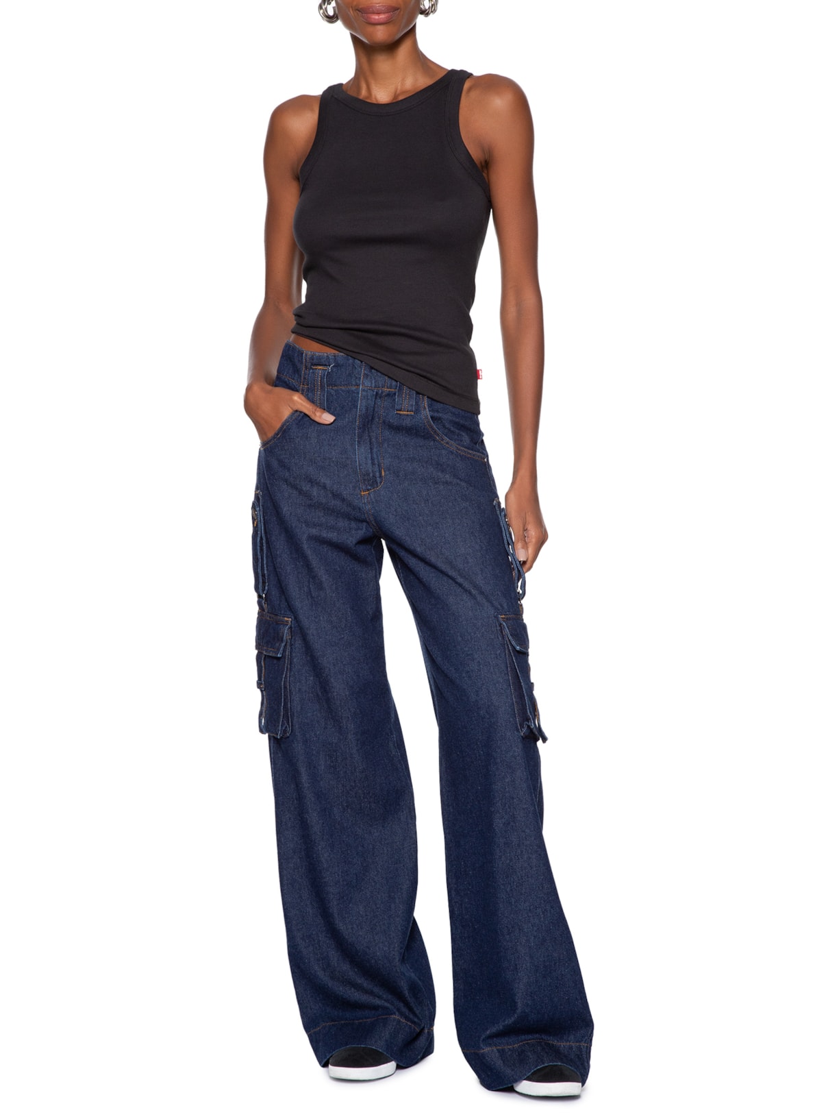 Regata Feminina Essential Racer Tank Preto Levi's