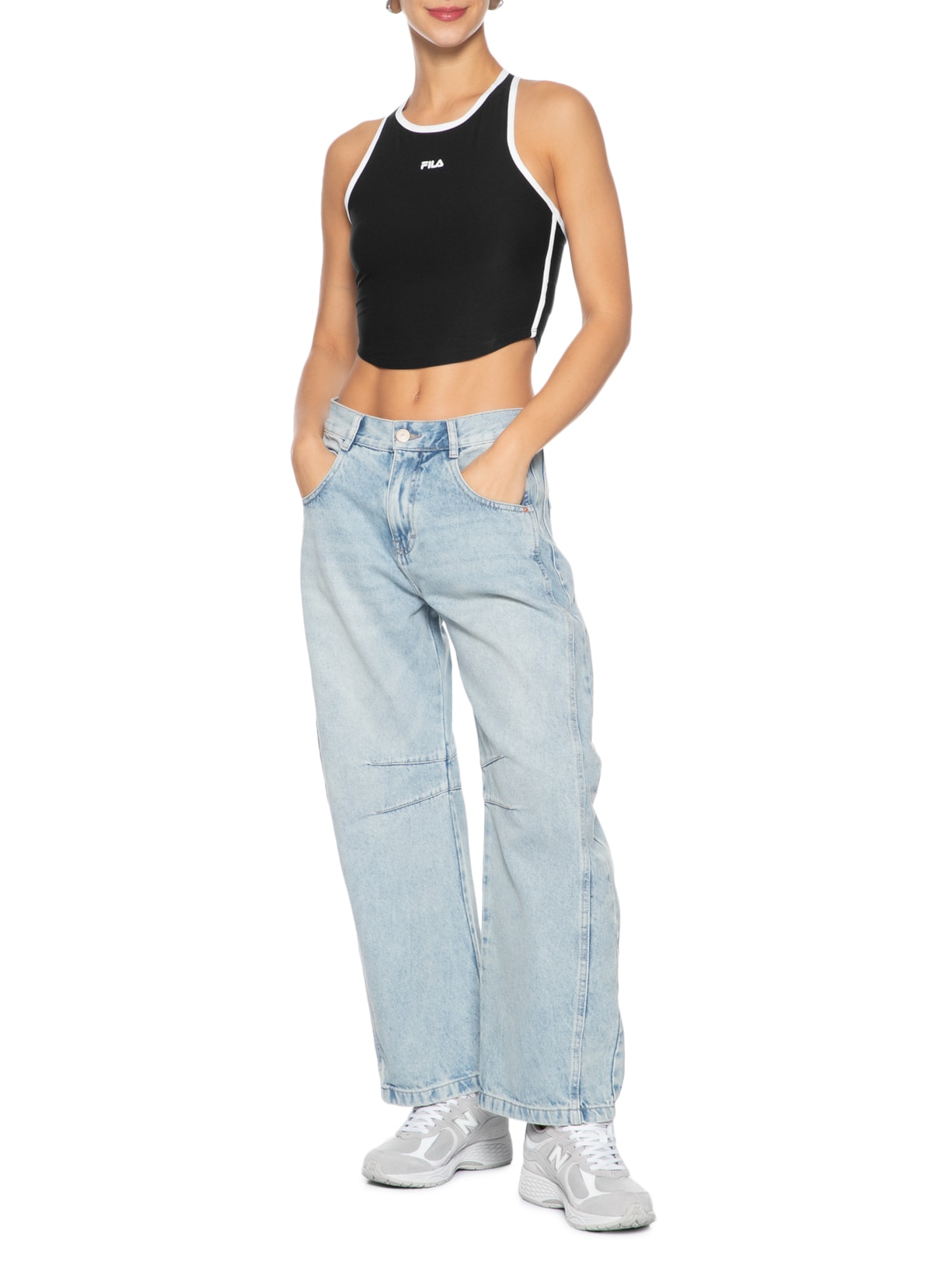 Regata Feminina Essential Training Preto Fila