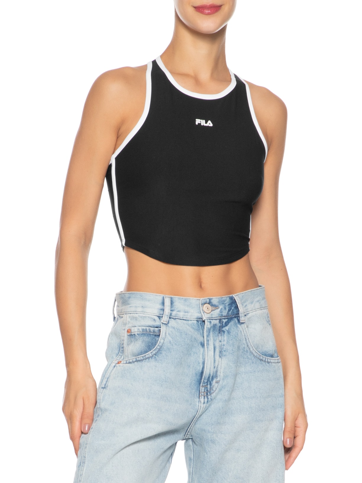 Regata Feminina Essential Training Preto Fila