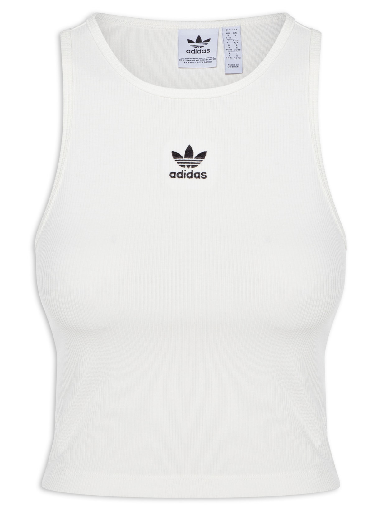 Regata Feminina Essentials Rib - Branco