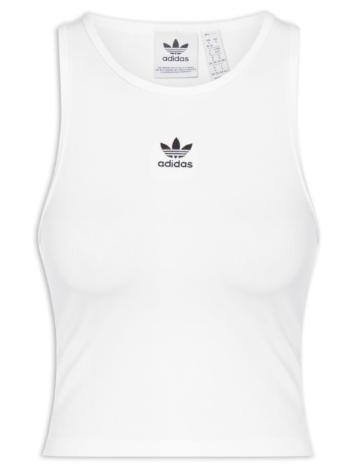 Regata Feminina Essentials Rib - Branco