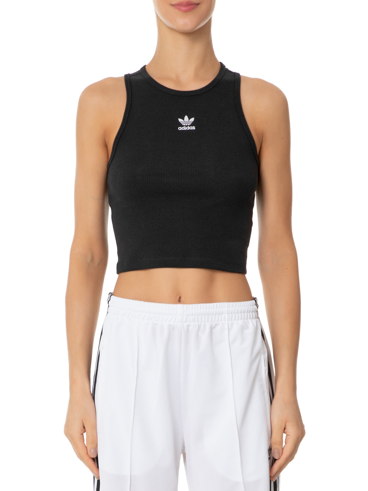 Regata Feminina Essentials Rib Preto Adidas Originals