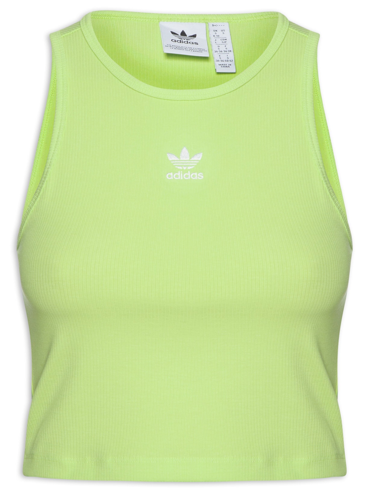 Regata Feminina Essentials Rib Verde Adidas Originals