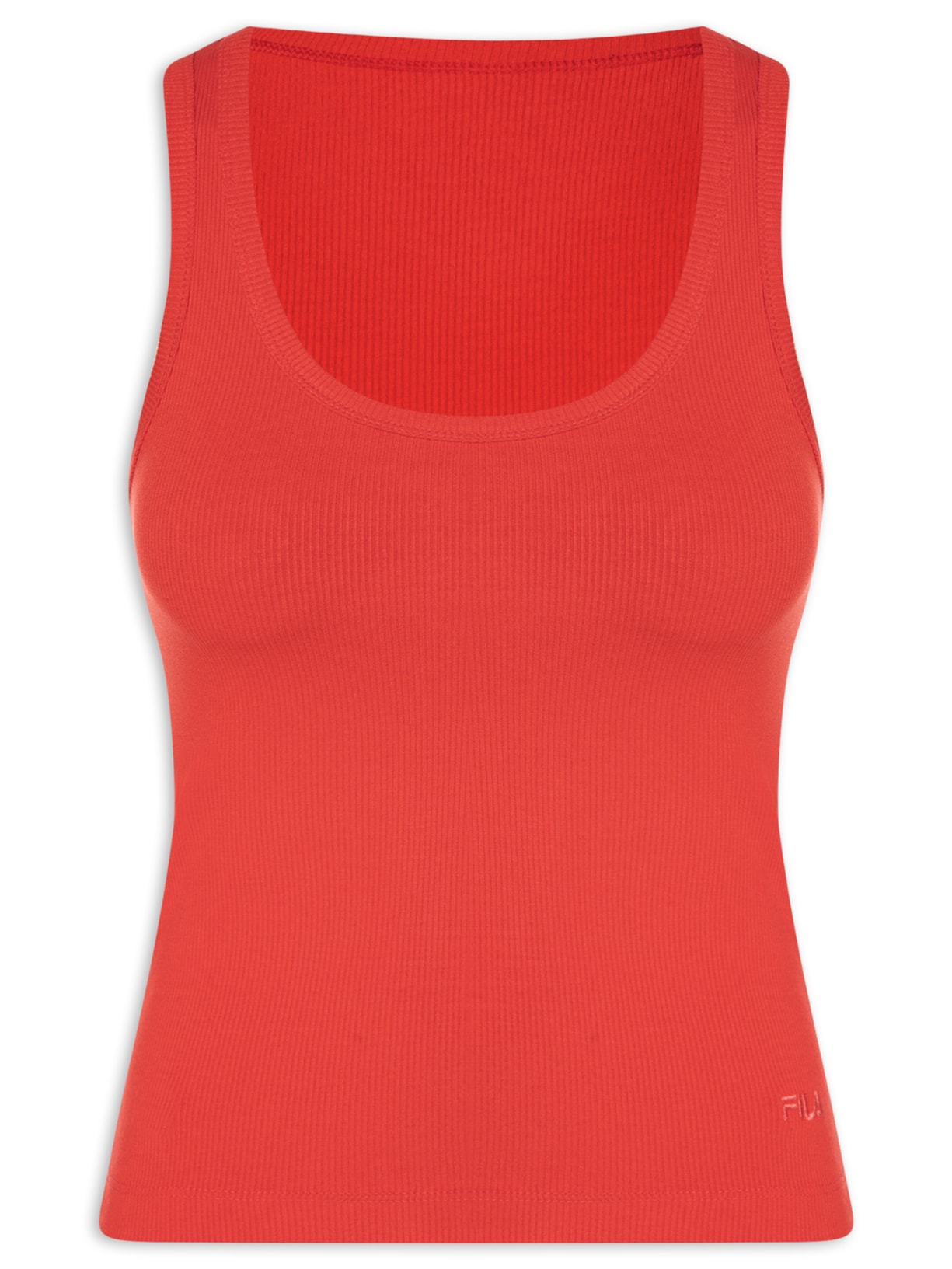 Regata Feminina Essentials Rib Vermelho Fila