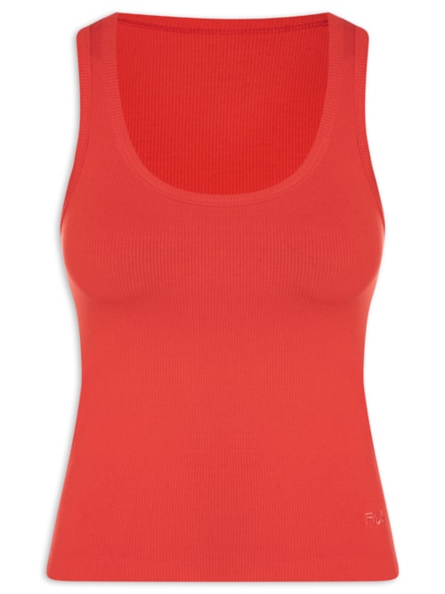 Regata Feminina Essentials Rib - Vermelho