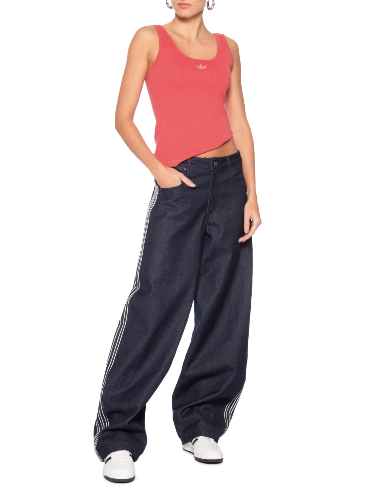 Regata Feminina Essentials Tank Vermelho Adidas Originals