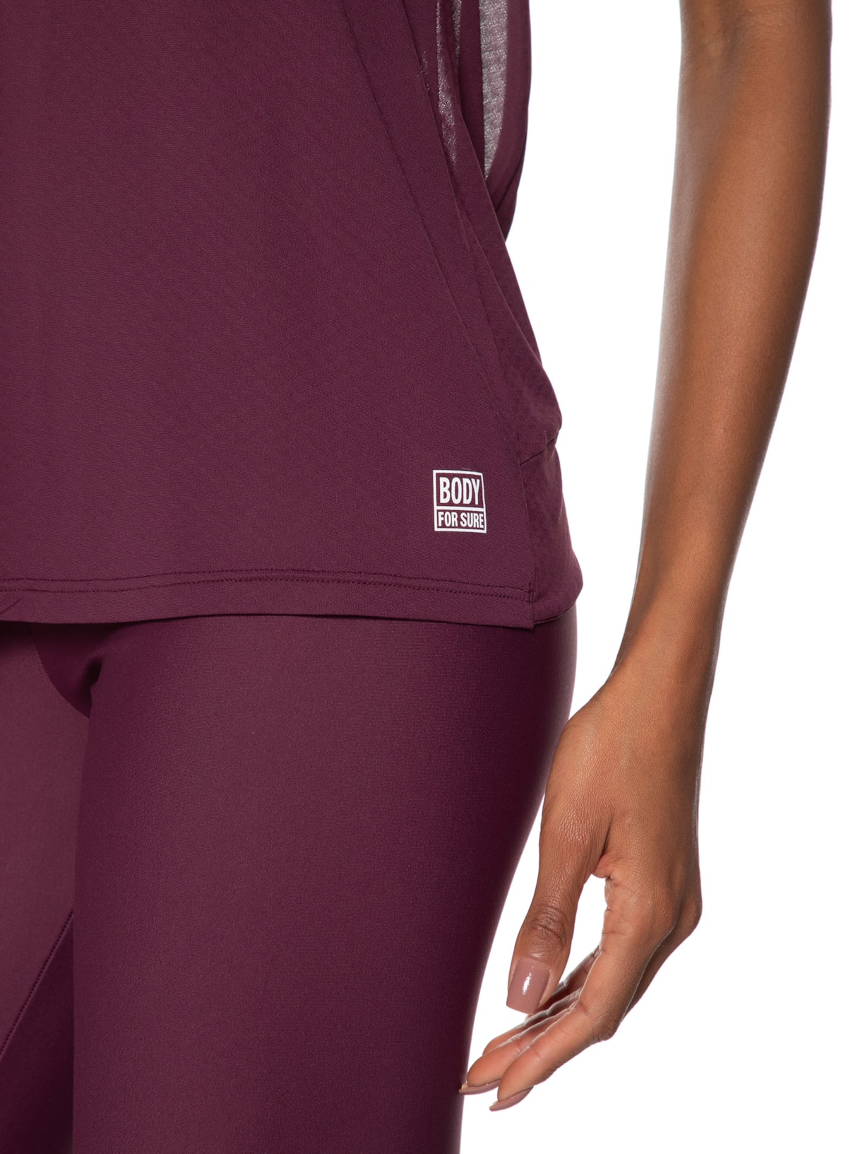 Regata Feminina Essentials Vinho Body For Sure