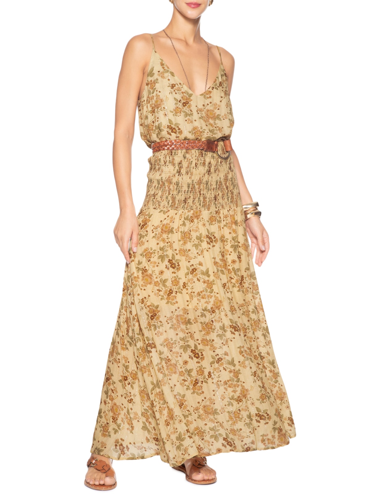 Regata Feminina Estampa Blush Bege Maria Filó