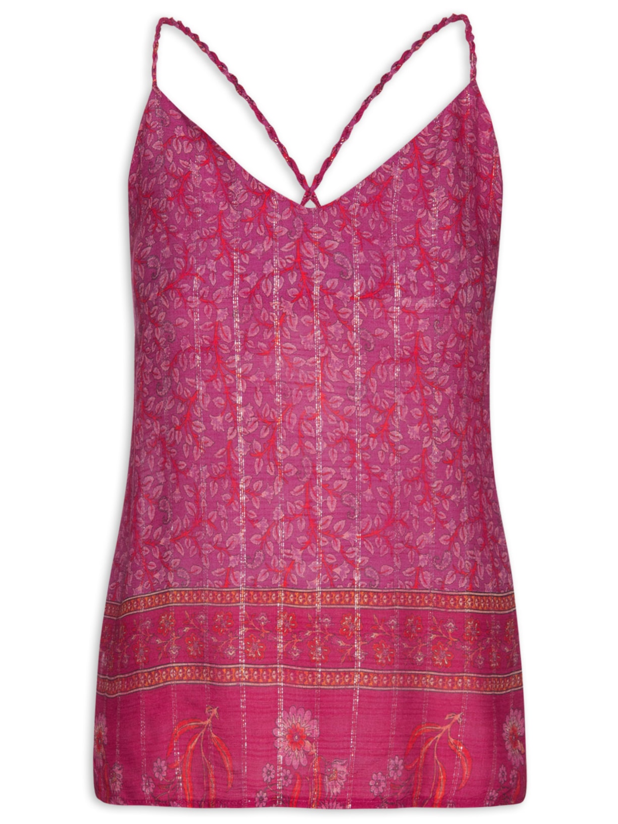 Regata Feminina Estampa Selina - Rosa