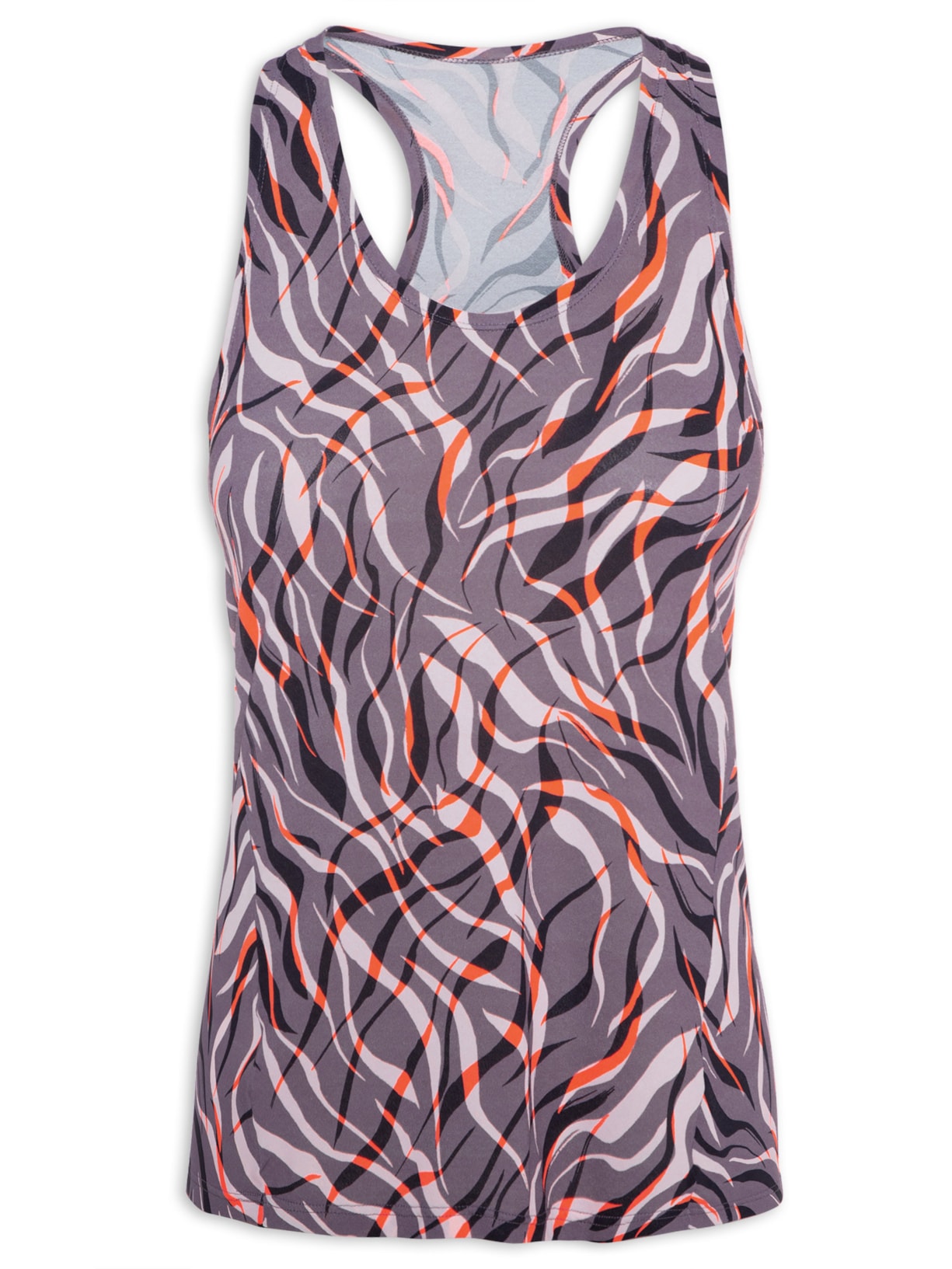 Regata Feminina Estampada - Cinza