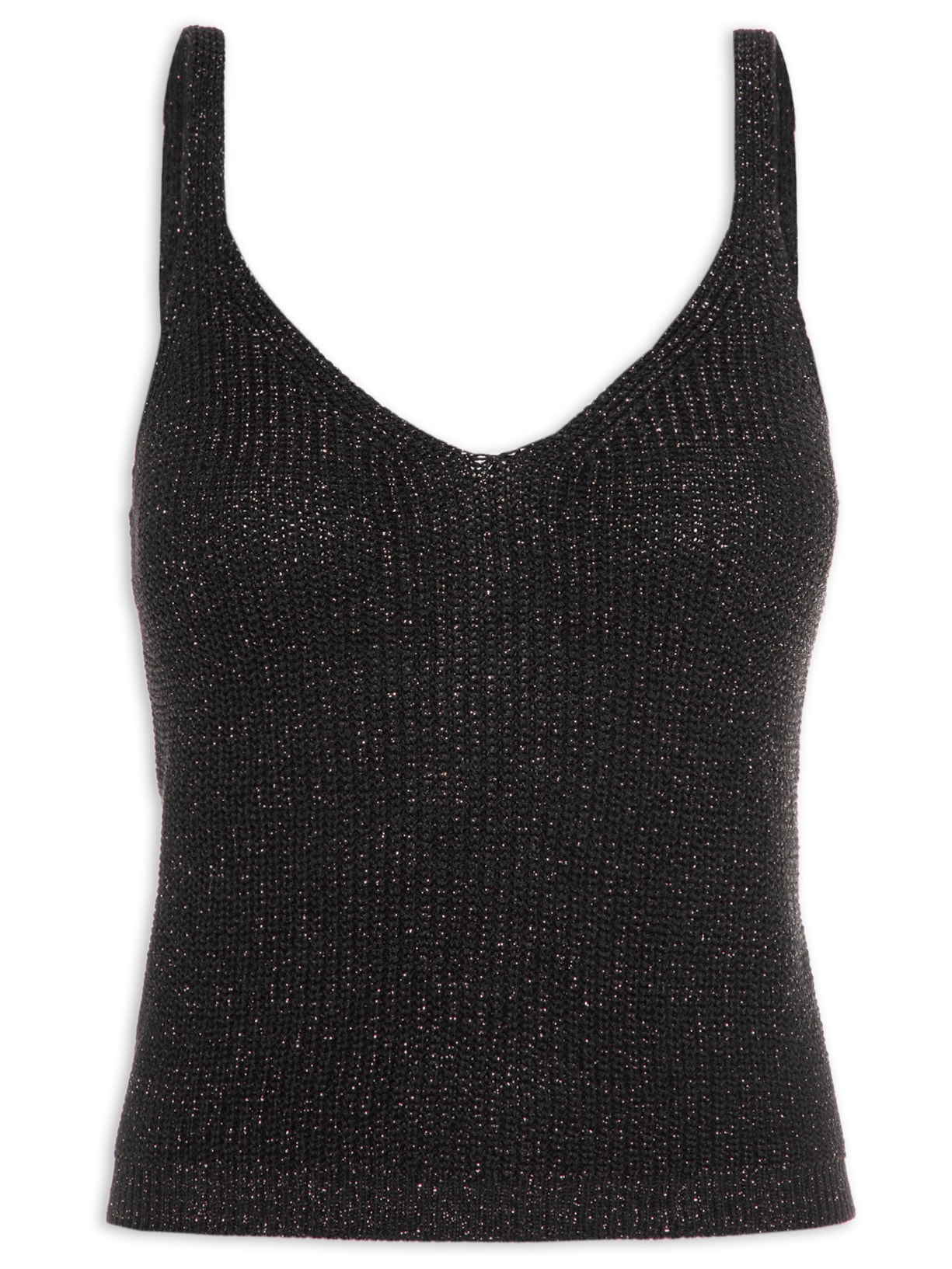 Regata Feminina Fabbri Bronza Tricot - Preto