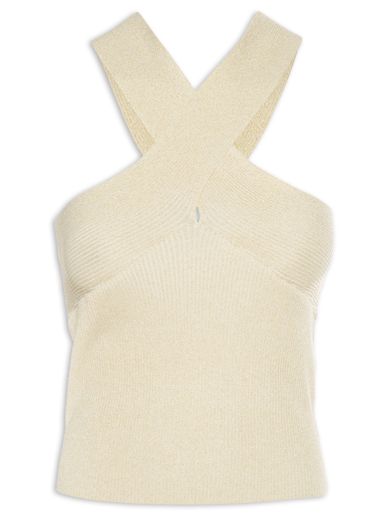 Regata Feminina Fabricia Lurex II - Bege