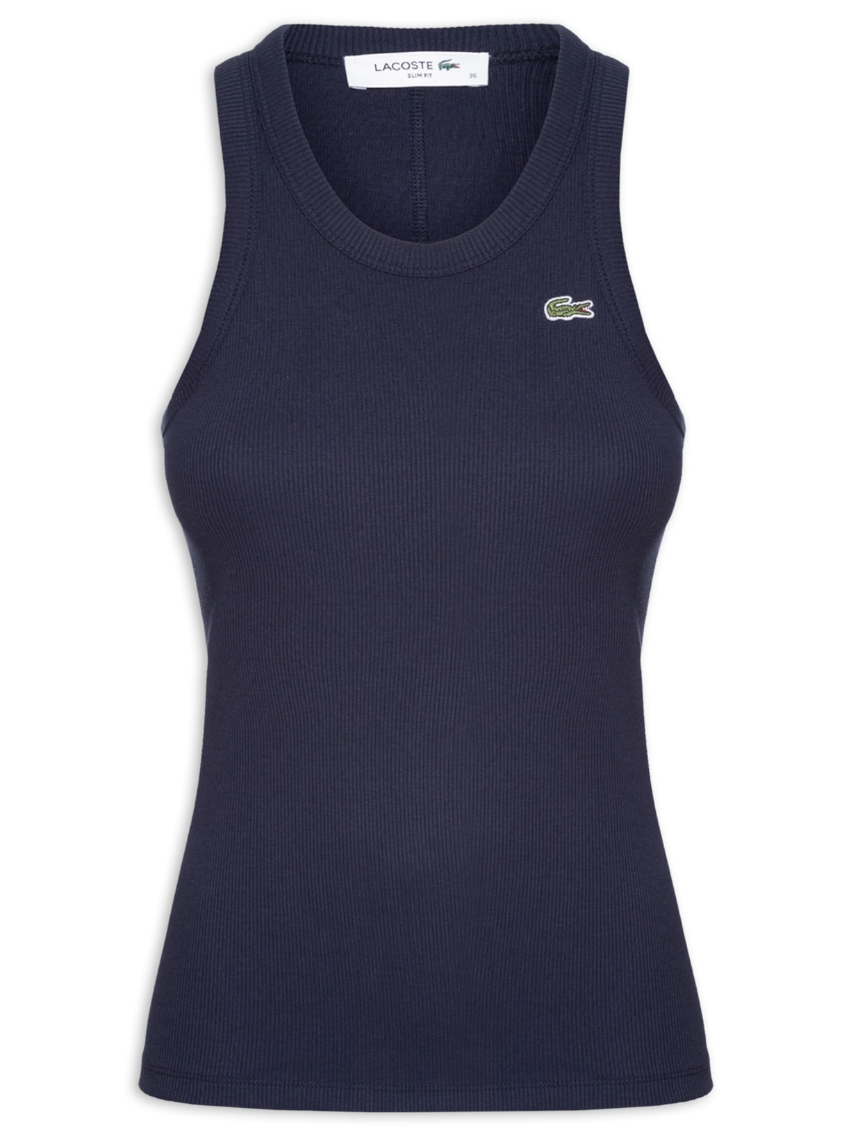 Regata Feminina Fit Ajustado Algodão - Azul