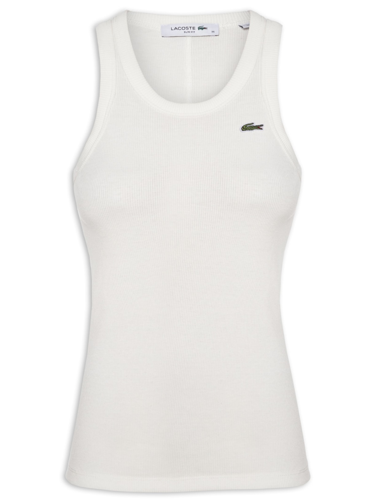 Regata Feminina Fit Ajustado Algodão - Branco