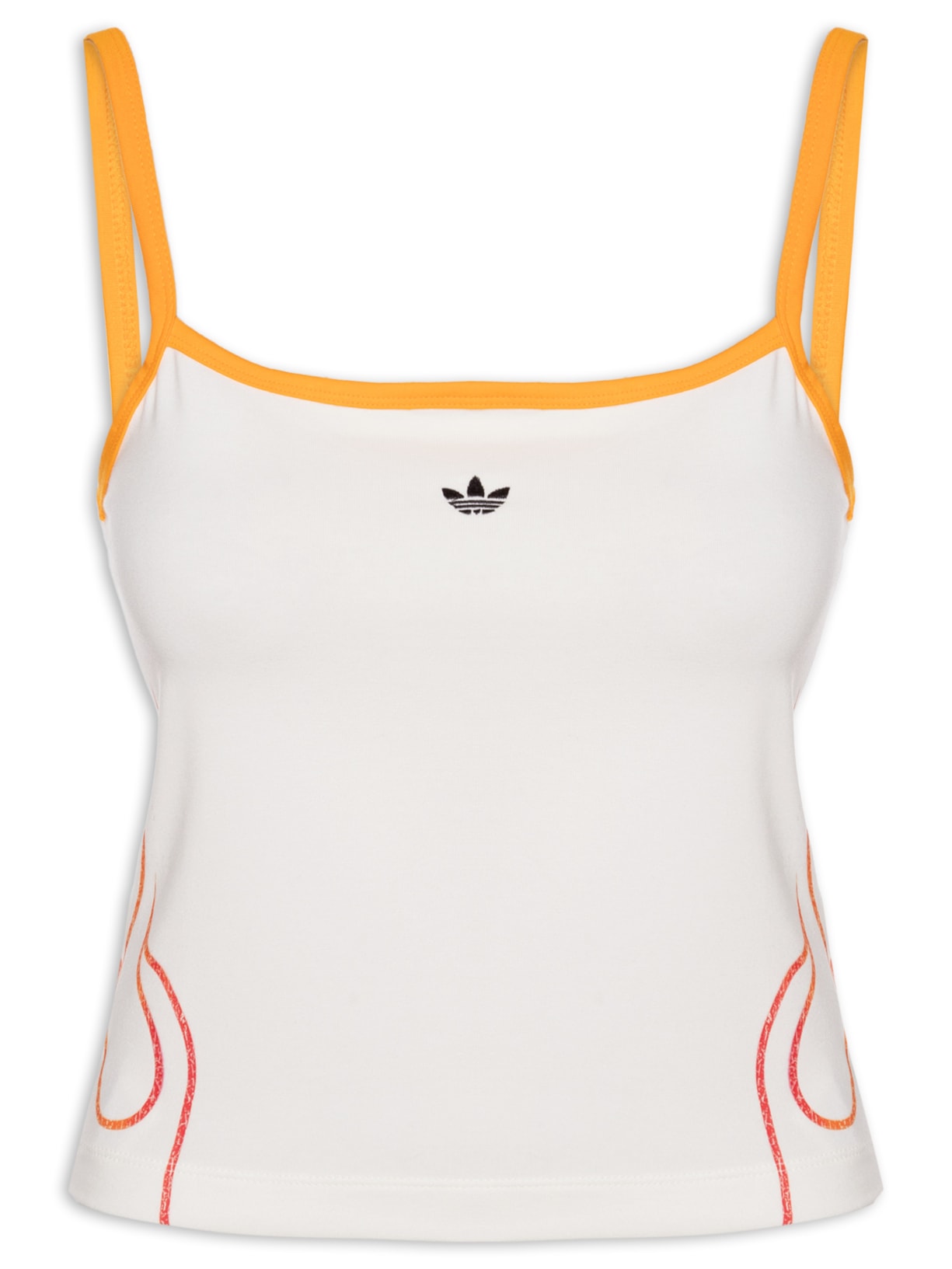 Regata Feminina Flames Tank Top - Branco