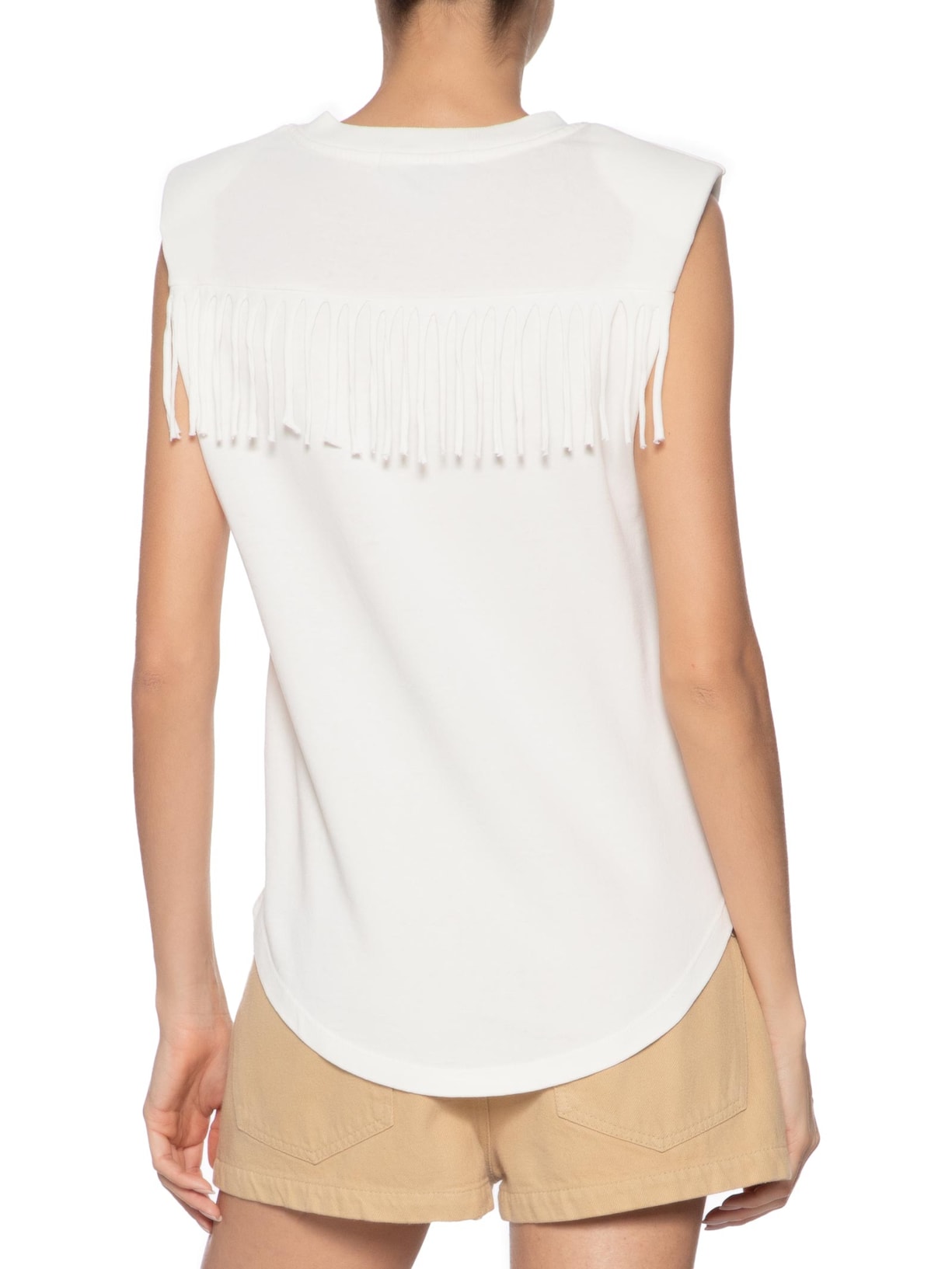 Regata Feminina Franjas Bohemian Dreams Branco J.chermann