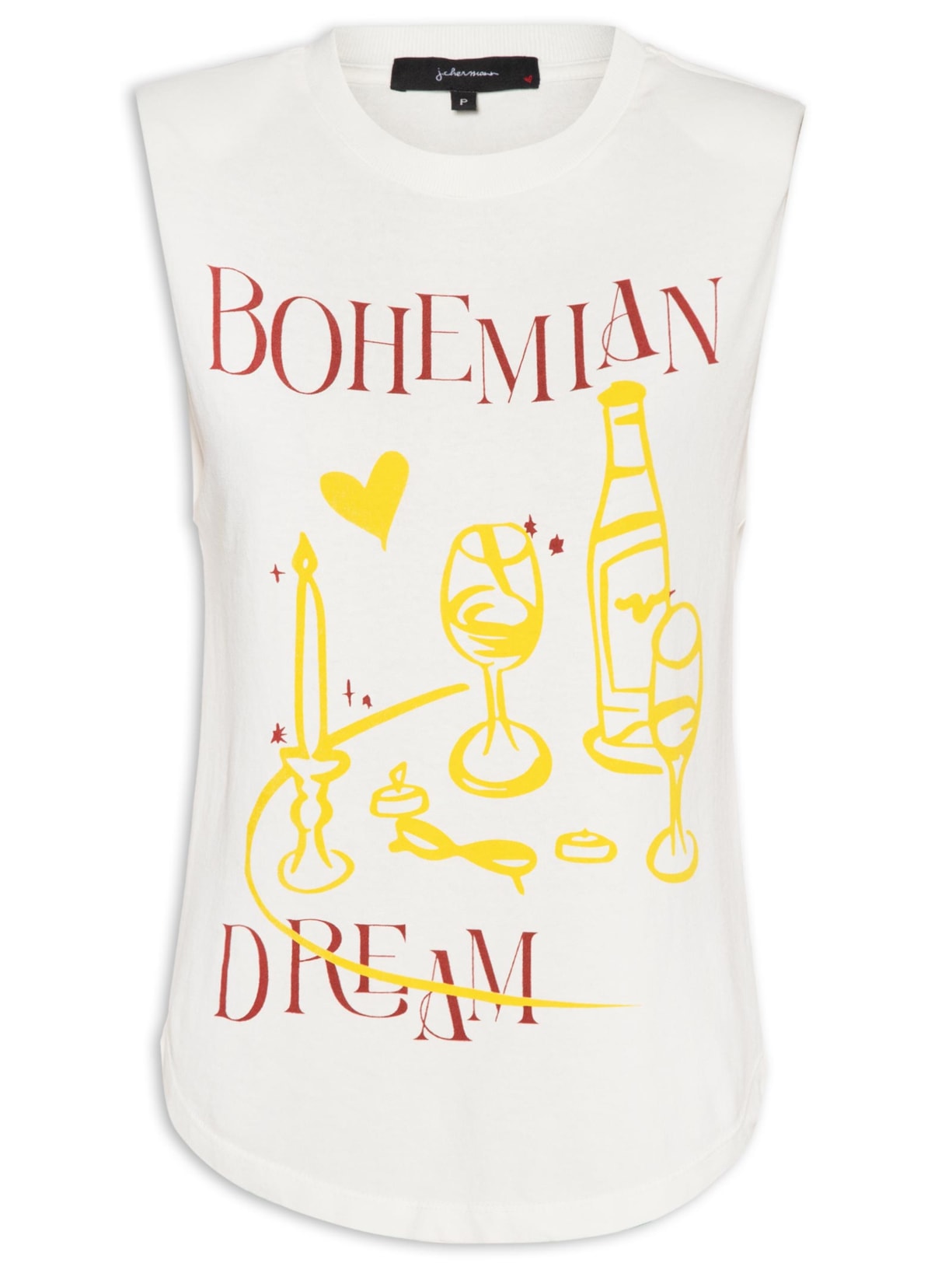 Regata Feminina Franjas Bohemian Dreams - Branco