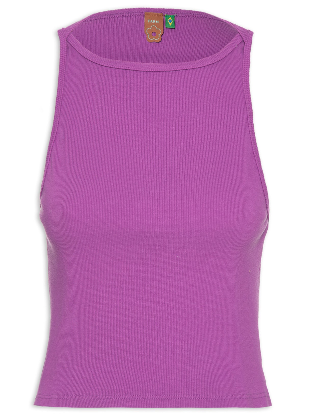 Regata Feminina Franzida Ribana - Roxo