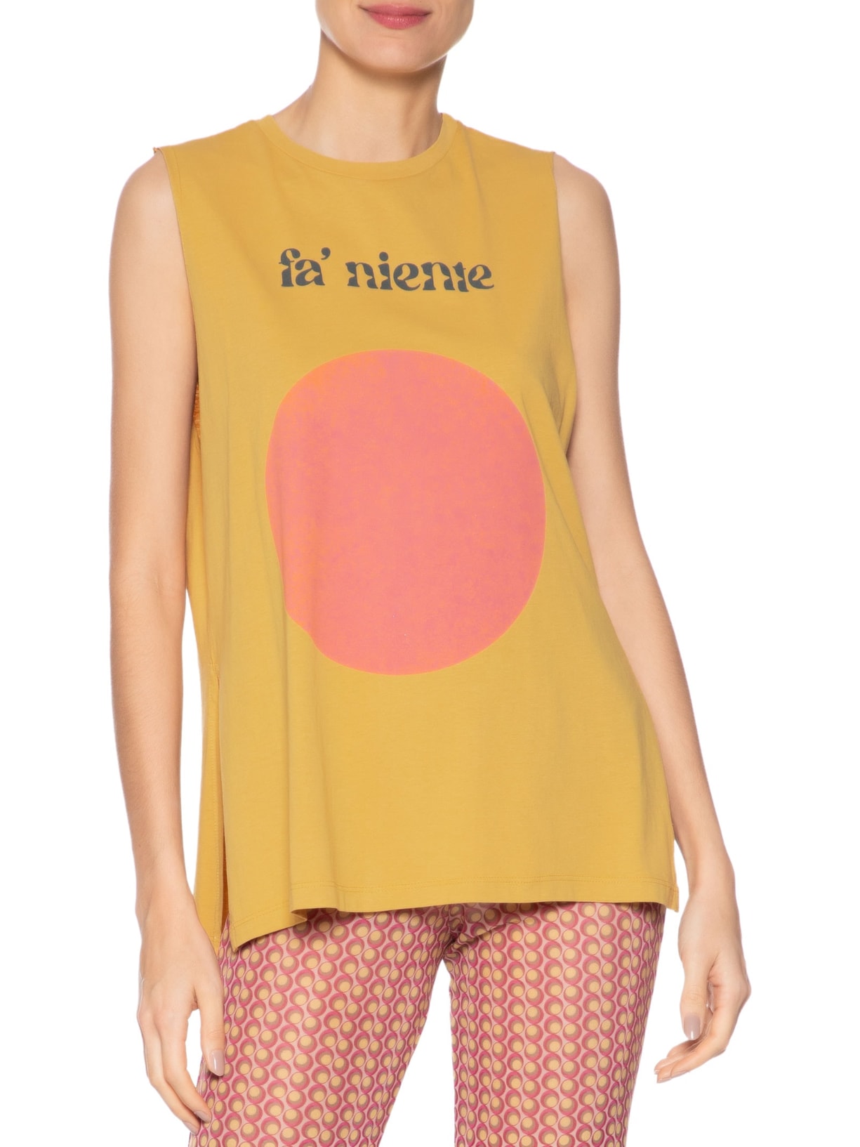 Regata Feminina Fun Faniente Amarelo Animale