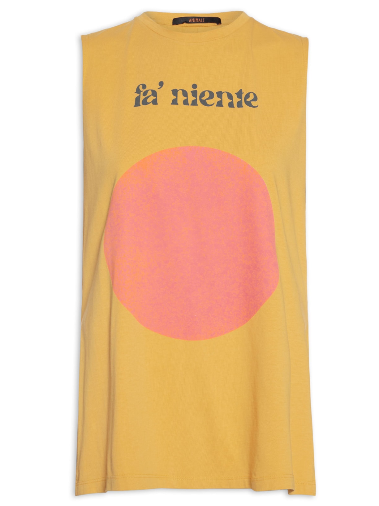 Regata Feminina Fun Faniente Amarelo Animale