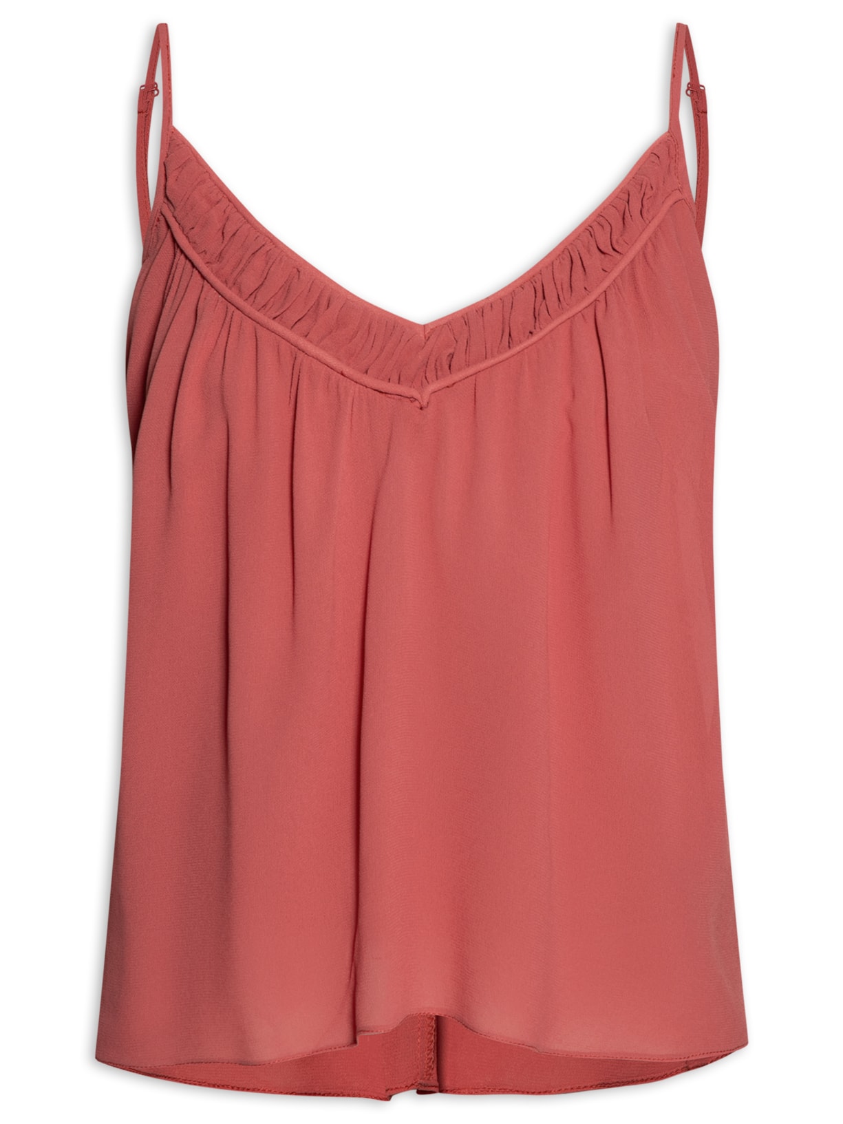 Regata Feminina Ggt Alça Decote Franzido - Rosa