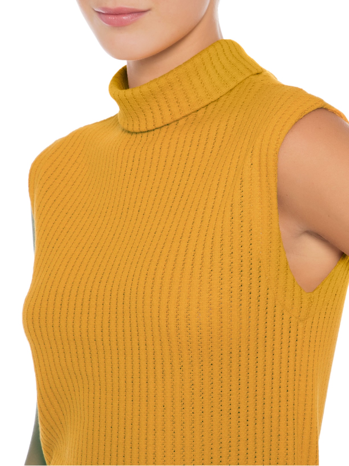 Regata Feminina Gola Alta Amarelo '2Essential