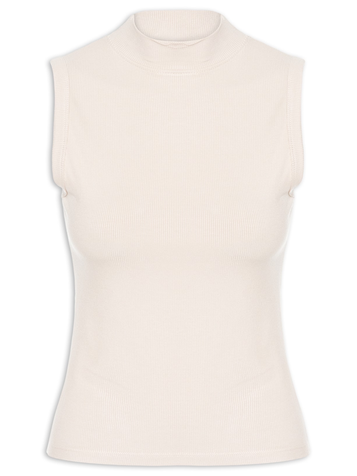 Regata Feminina Gola Alta - Bege