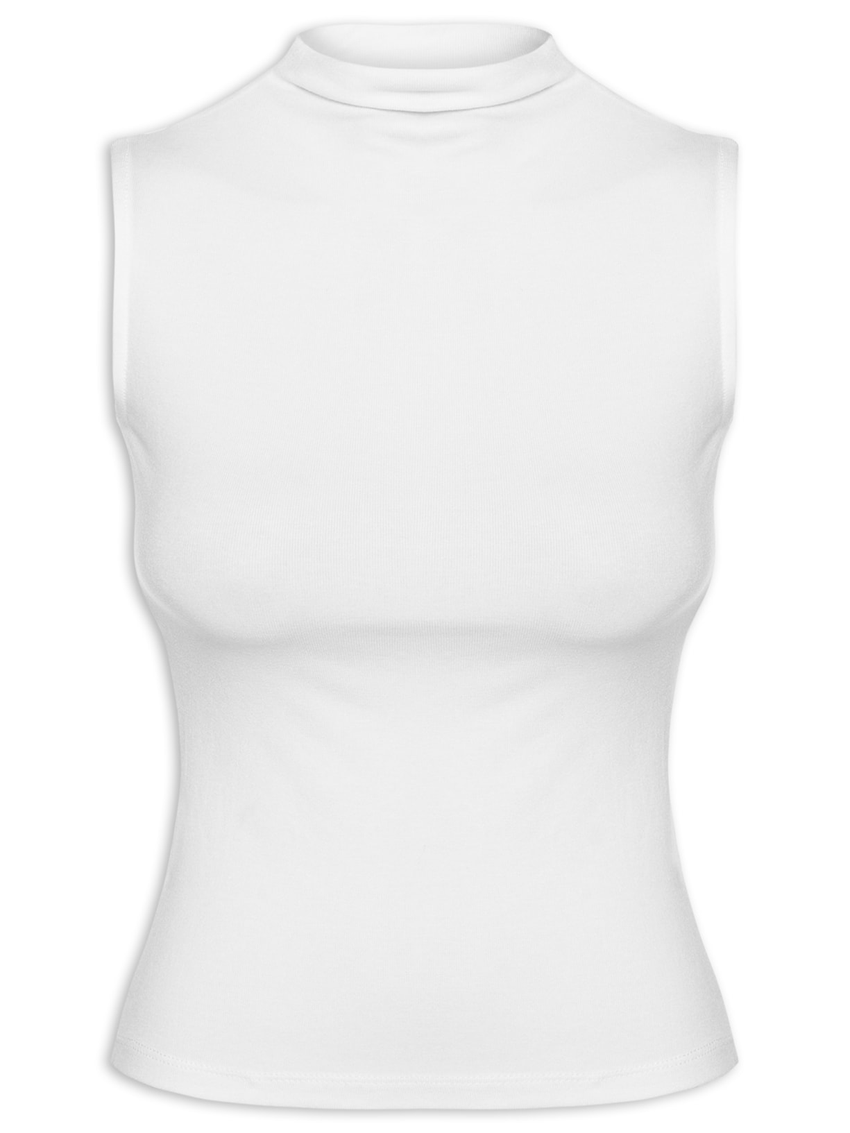 Regata Feminina Gola Alta - Branco