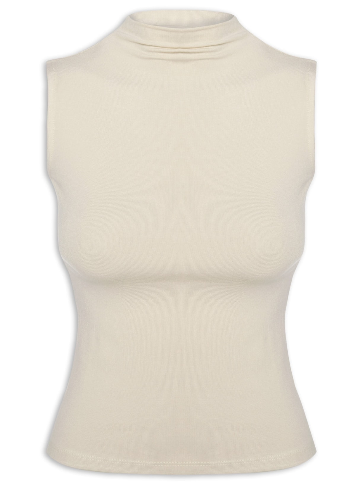 Regata Feminina Gola Alta - Off White