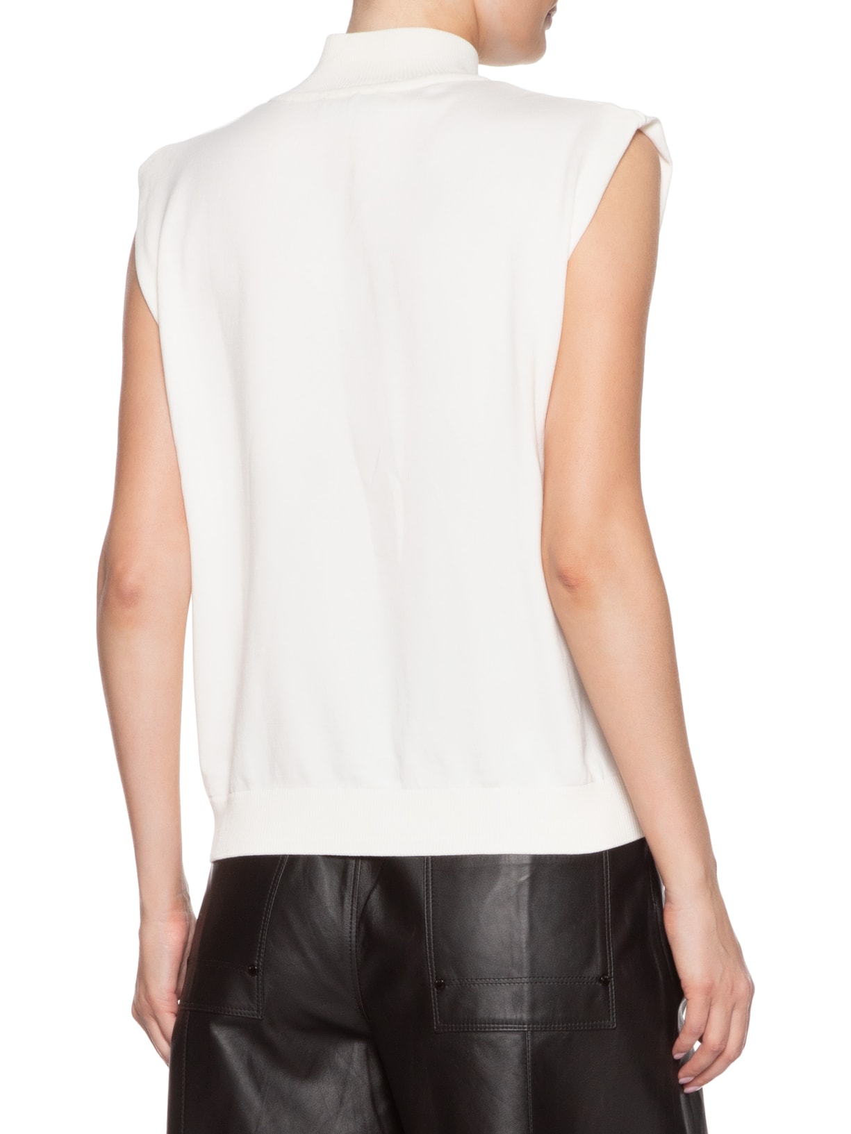 Regata Feminina Gola Chaminé Branco Anselmi