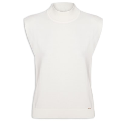 Regata Feminina Gola Chaminé - Branco