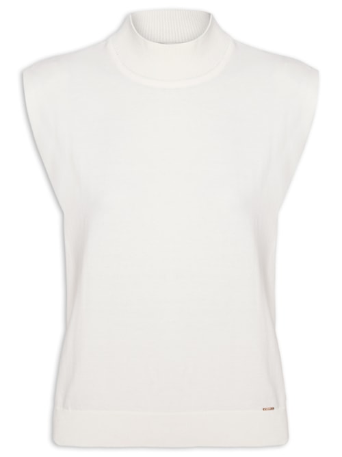 Regata Feminina Gola Chaminé - Branco