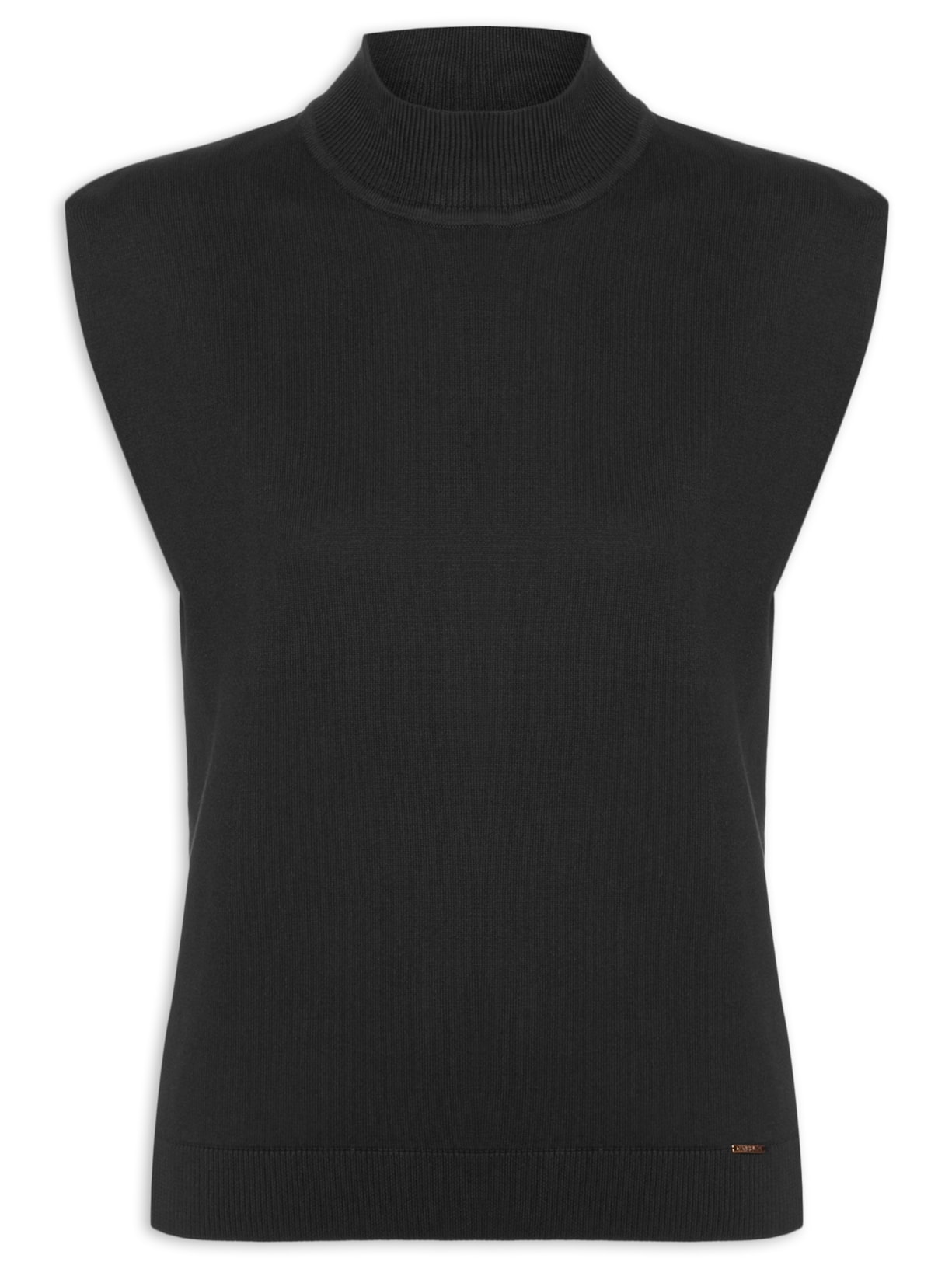 Regata Feminina Gola Chaminé - Preto