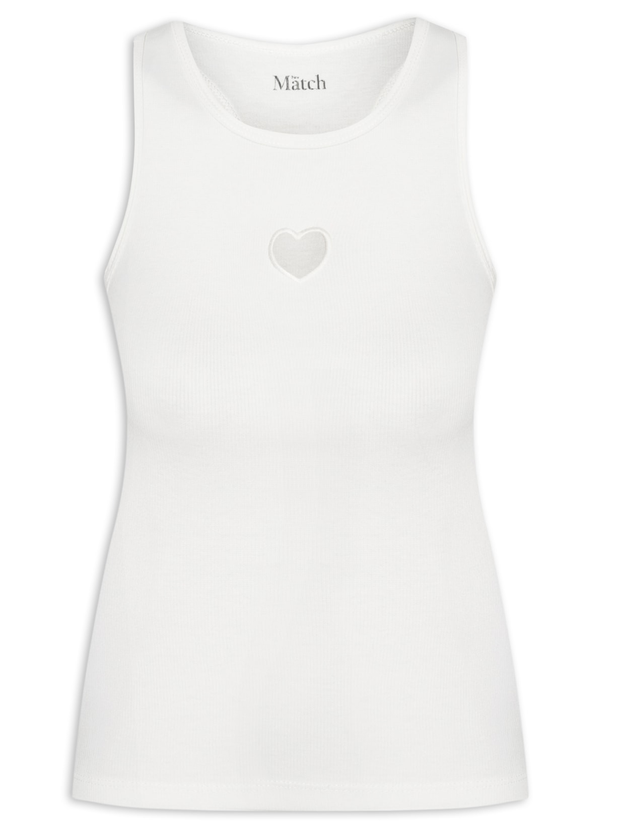 Regata Feminina Heart - Branco
