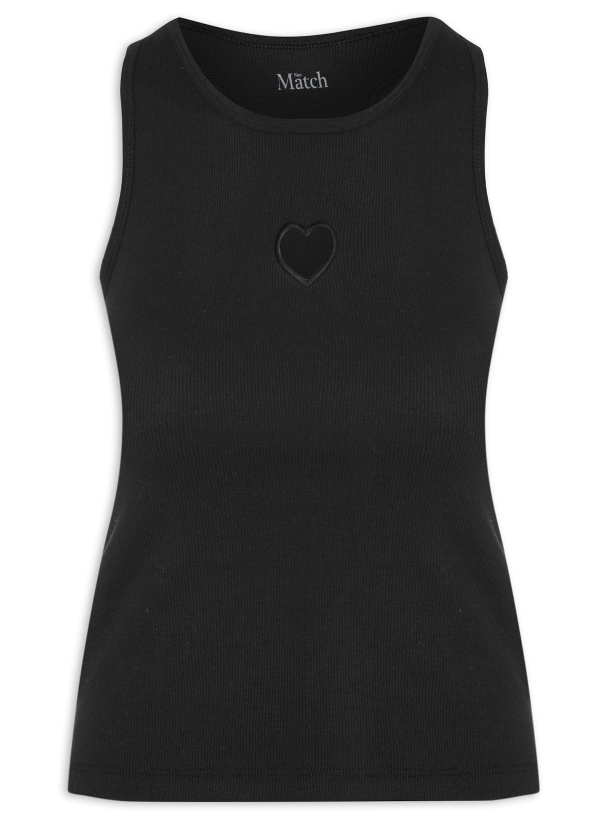 Regata Feminina Heart - Preto