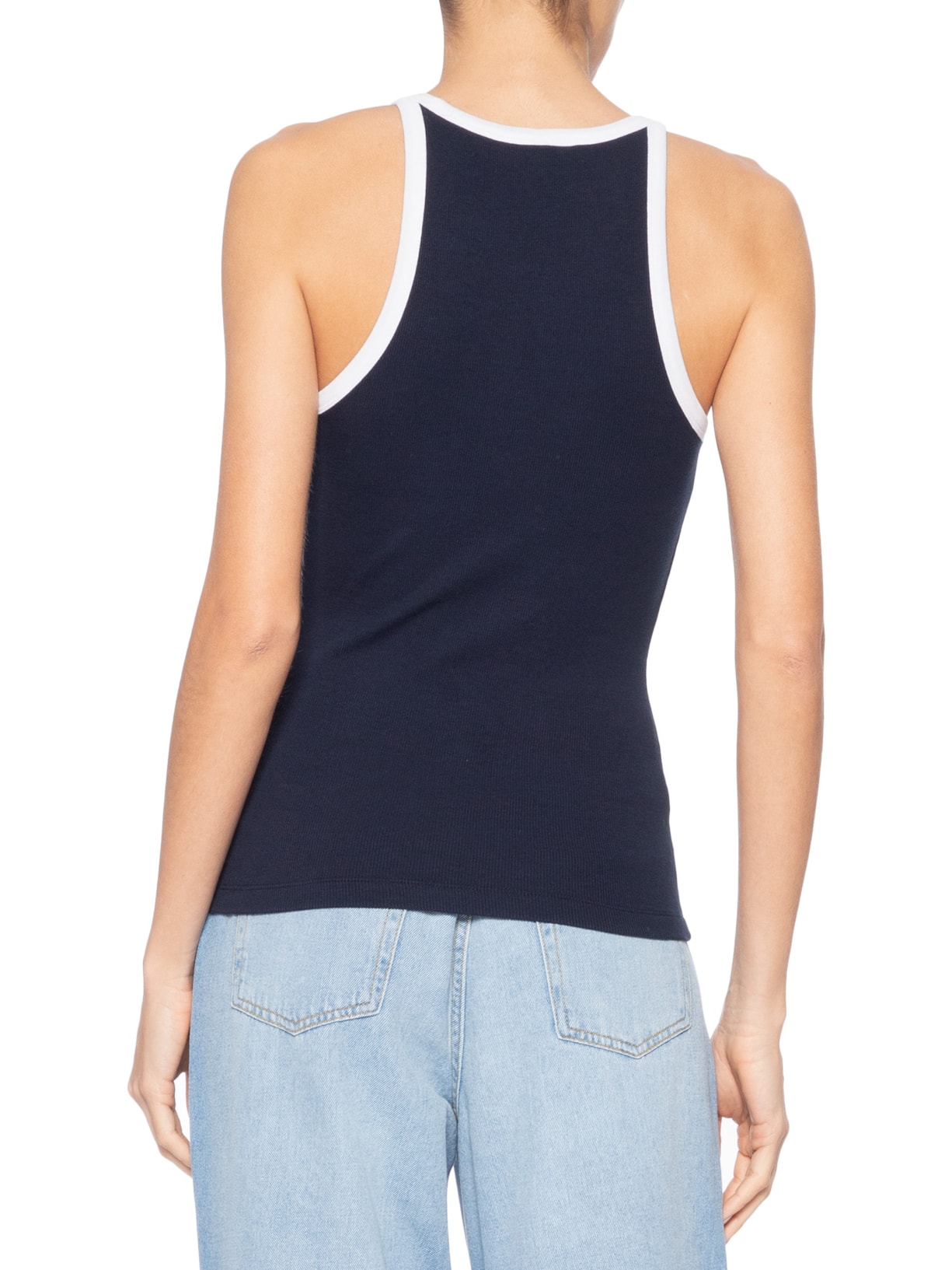 Regata Feminina Heritage Crew Neck Tee Azul Tommy Hilfiger
