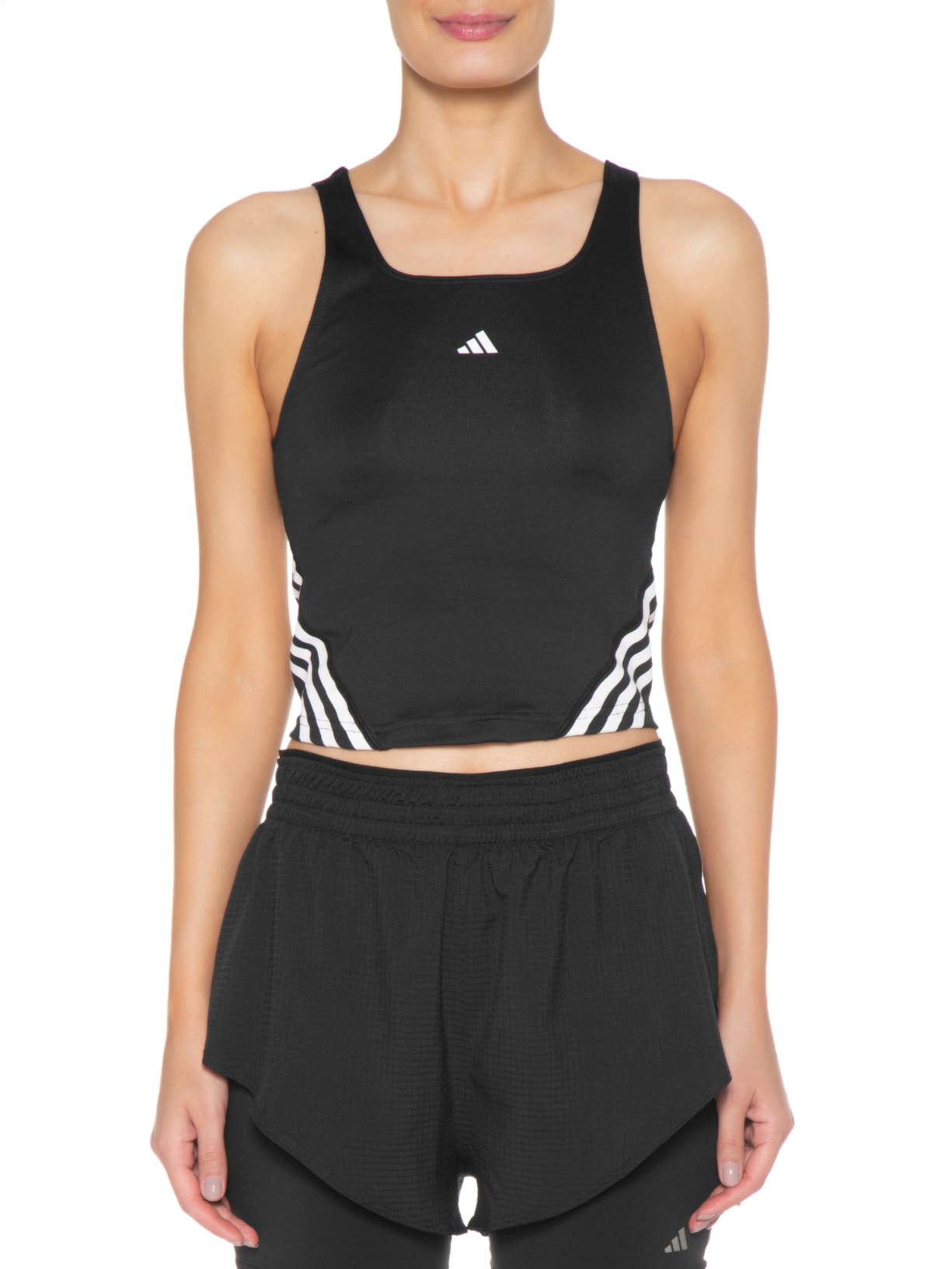 Regata Feminina Icon 3 Listras Preto Adidas