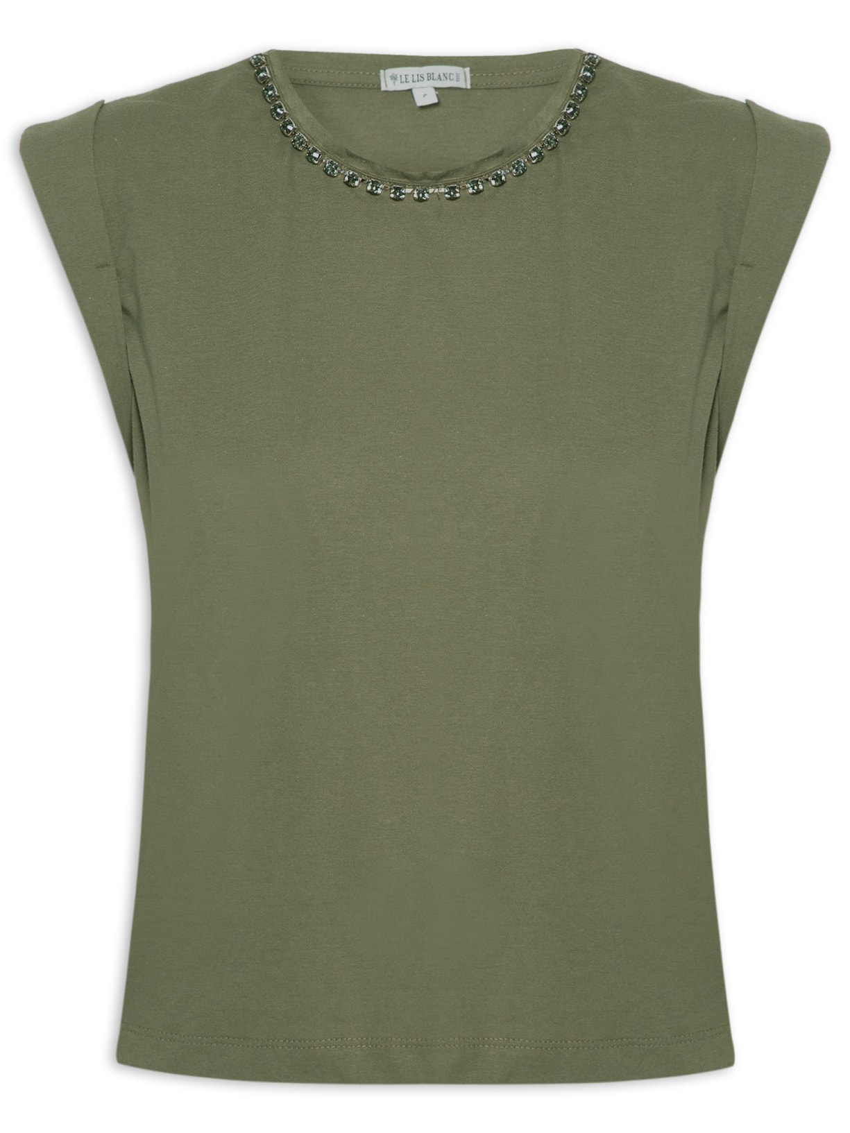 Regata Feminina Ilana Bordado - Verde