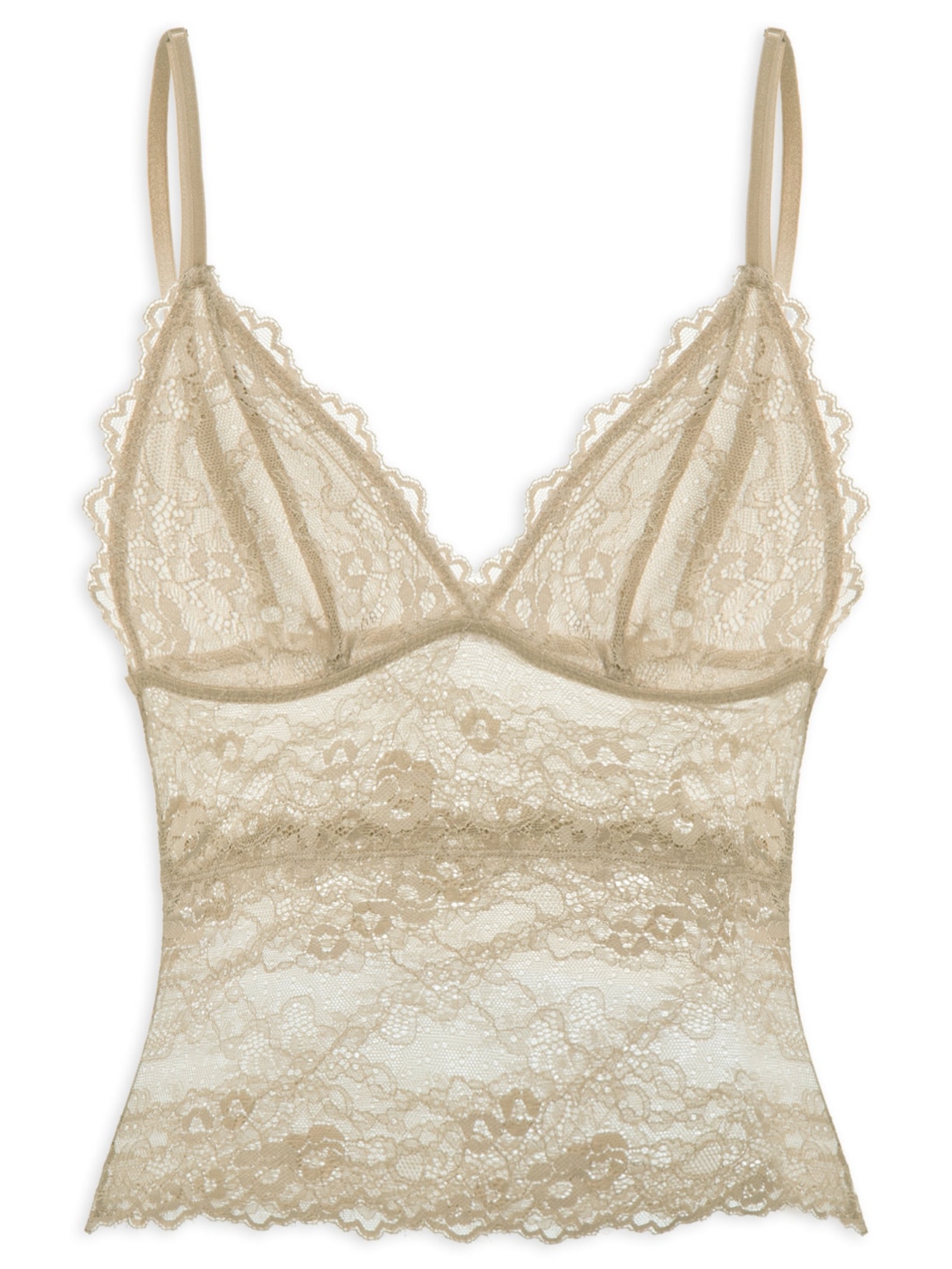 Regata Feminina Intimates Renda Marrom Animale