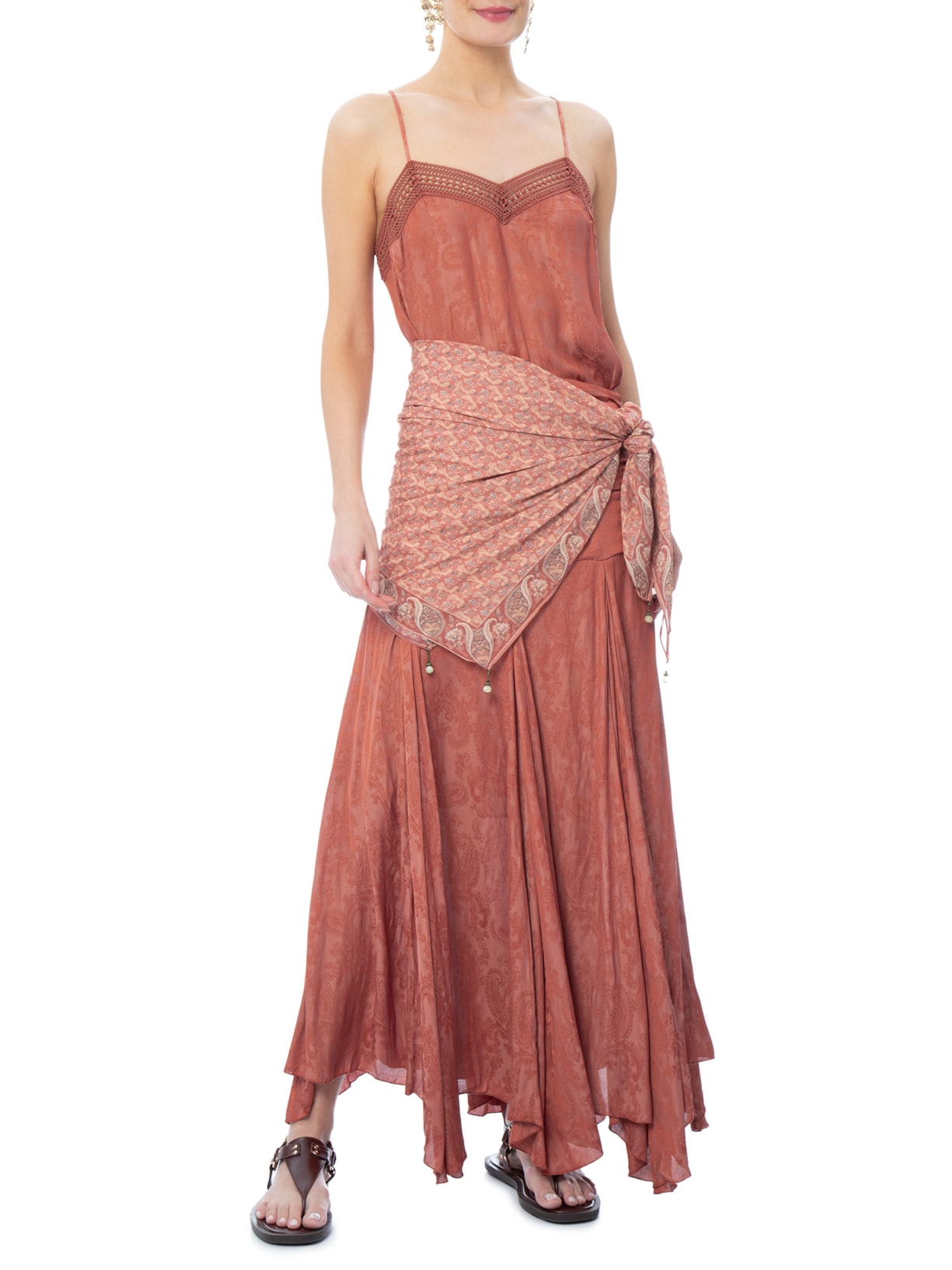 Regata Feminina Jacquard Cachemiere Rosa Maria Filó