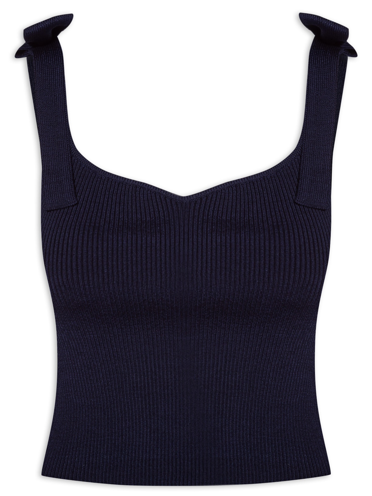 Regata Feminina Jasmine Tricot - Azul