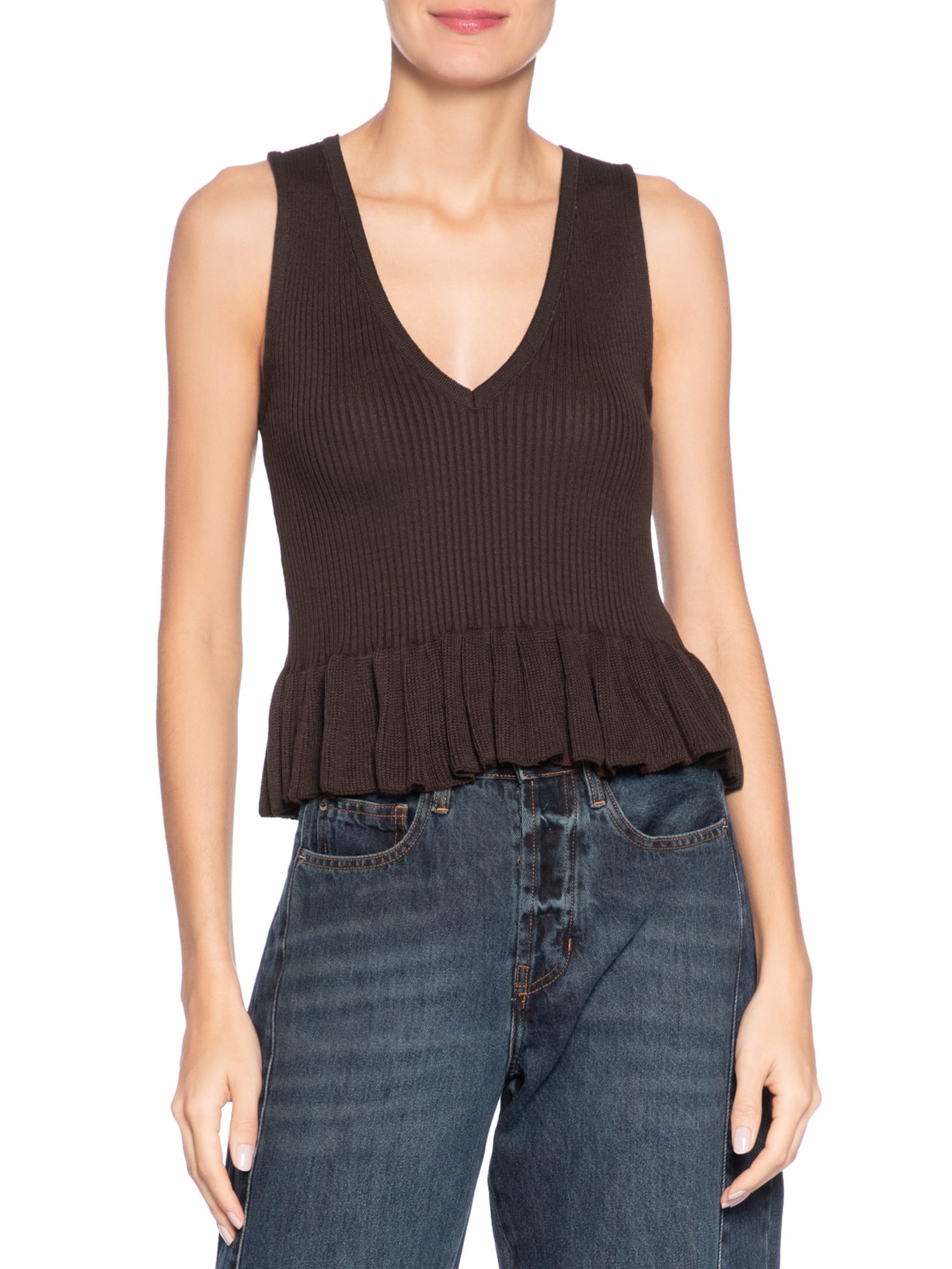 Regata Feminina Jinny Marrom Le Lis