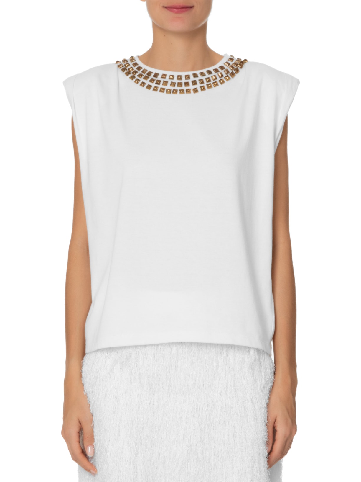 Regata Feminina Joy Tachas Off White Mixed