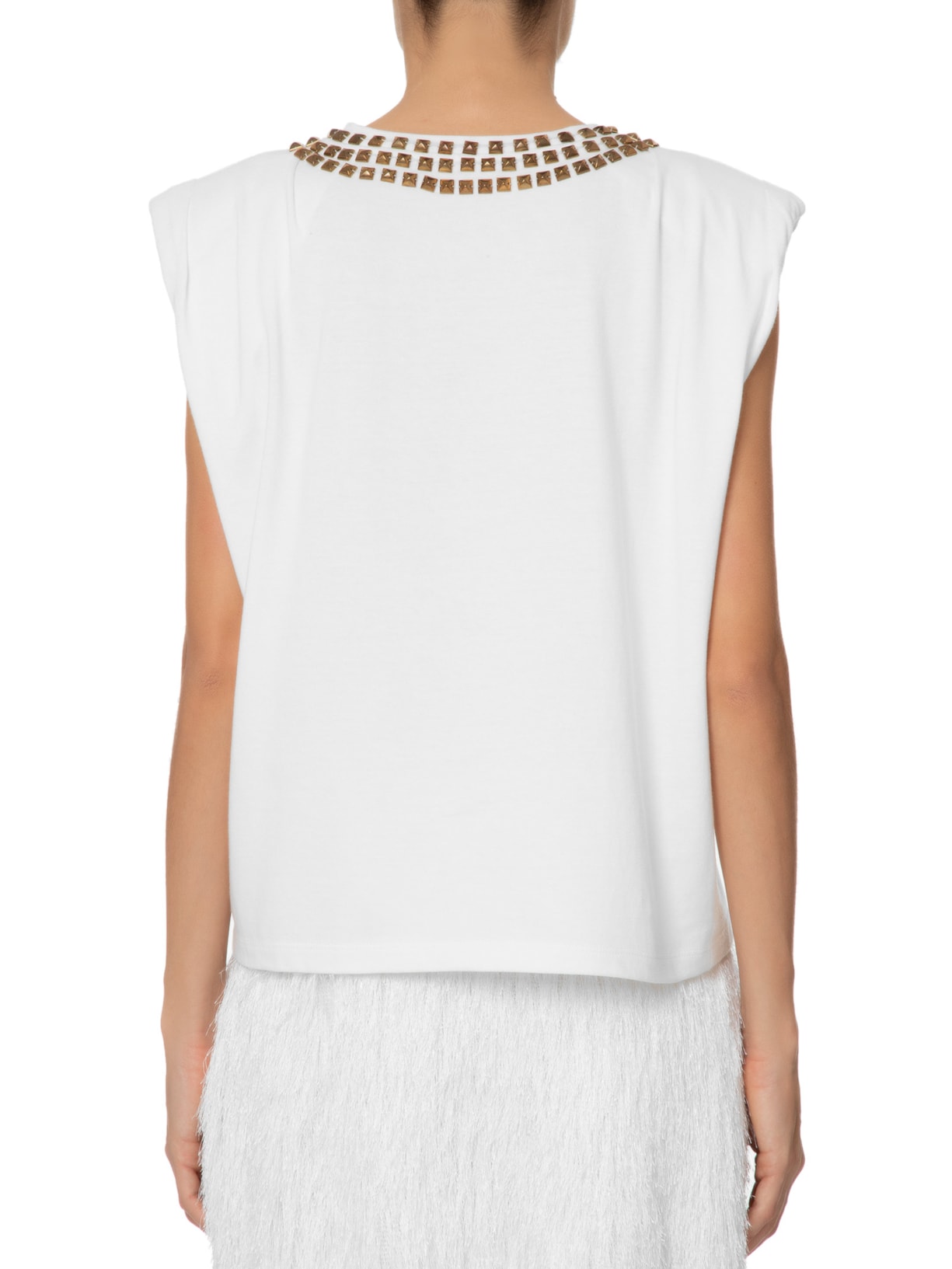 Regata Feminina Joy Tachas Off White Mixed